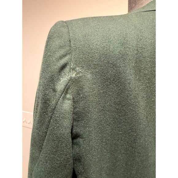 Oxxford Clothes Connolly's Cashmere Suit Jacket Dark Green Herringbone Sz 42 JL - Picture 4 of 16